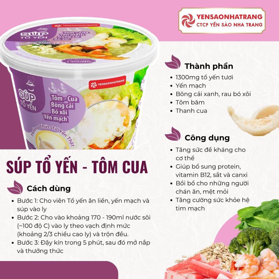 Súp Tổ Yến -Tôm, Cua-duoc-ban-tai-HẬU HOÀNG STORE