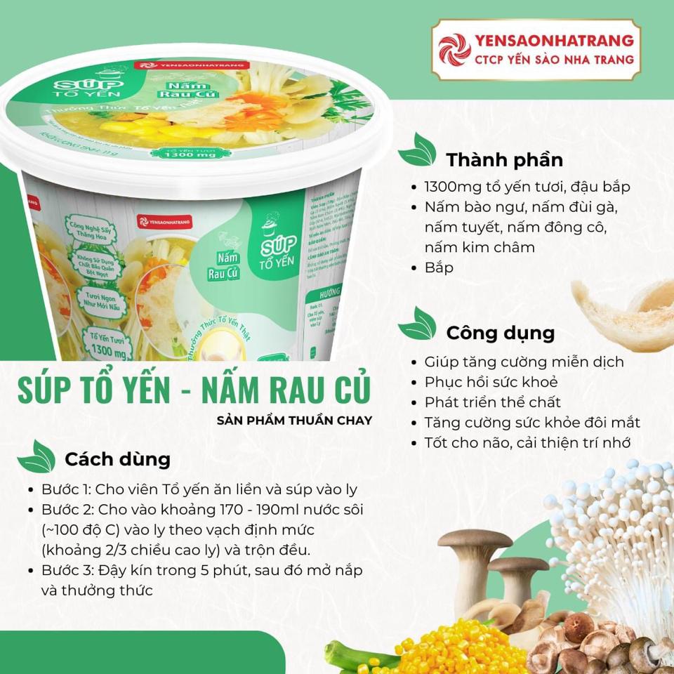 Súp Tổ Yến-Vị Rau Củ-duoc-ban-tai-HẬU HOÀNG STORE