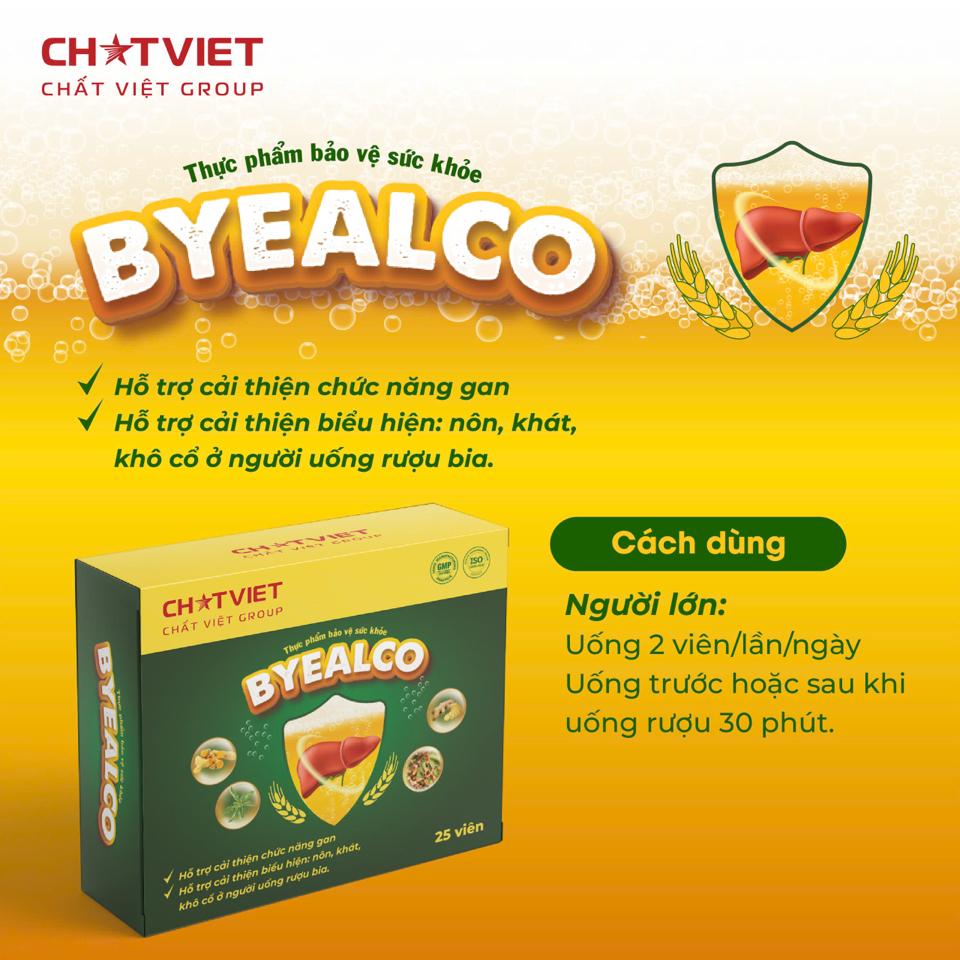 BYEALCO- Hỗ Trợ Giải Rượu, Cải Thiện Chức Năng Gan-duoc-ban-tai-HẬU HOÀNG STORE