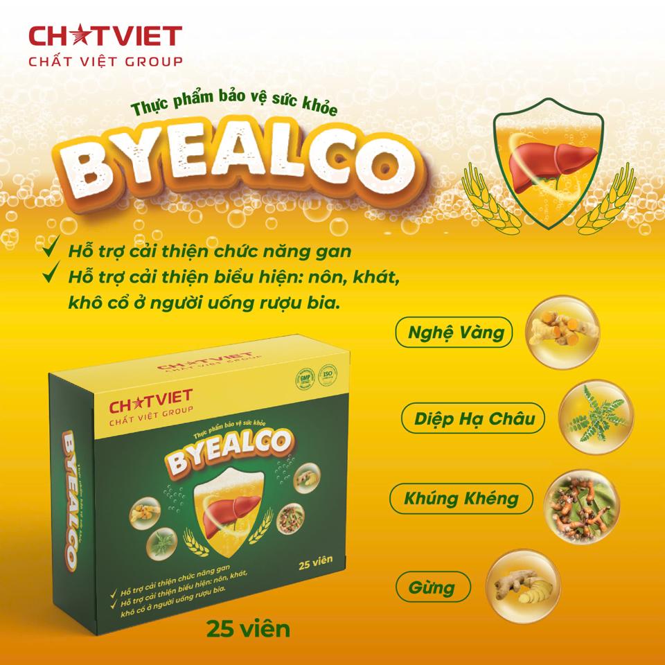 BYEALCO- Hỗ Trợ Giải Rượu, Cải Thiện Chức Năng Gan-duoc-ban-tai-HẬU HOÀNG STORE