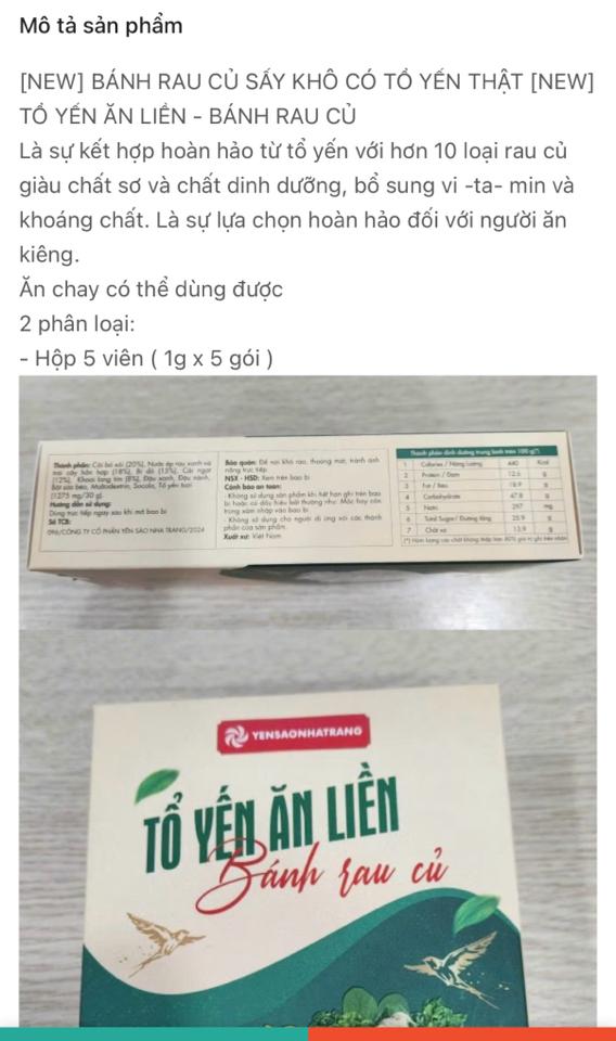 Bánh Rau củ Sấy Khô Có Tổ Yến_Vị Matcha-duoc-ban-tai-HẬU HOÀNG STORE