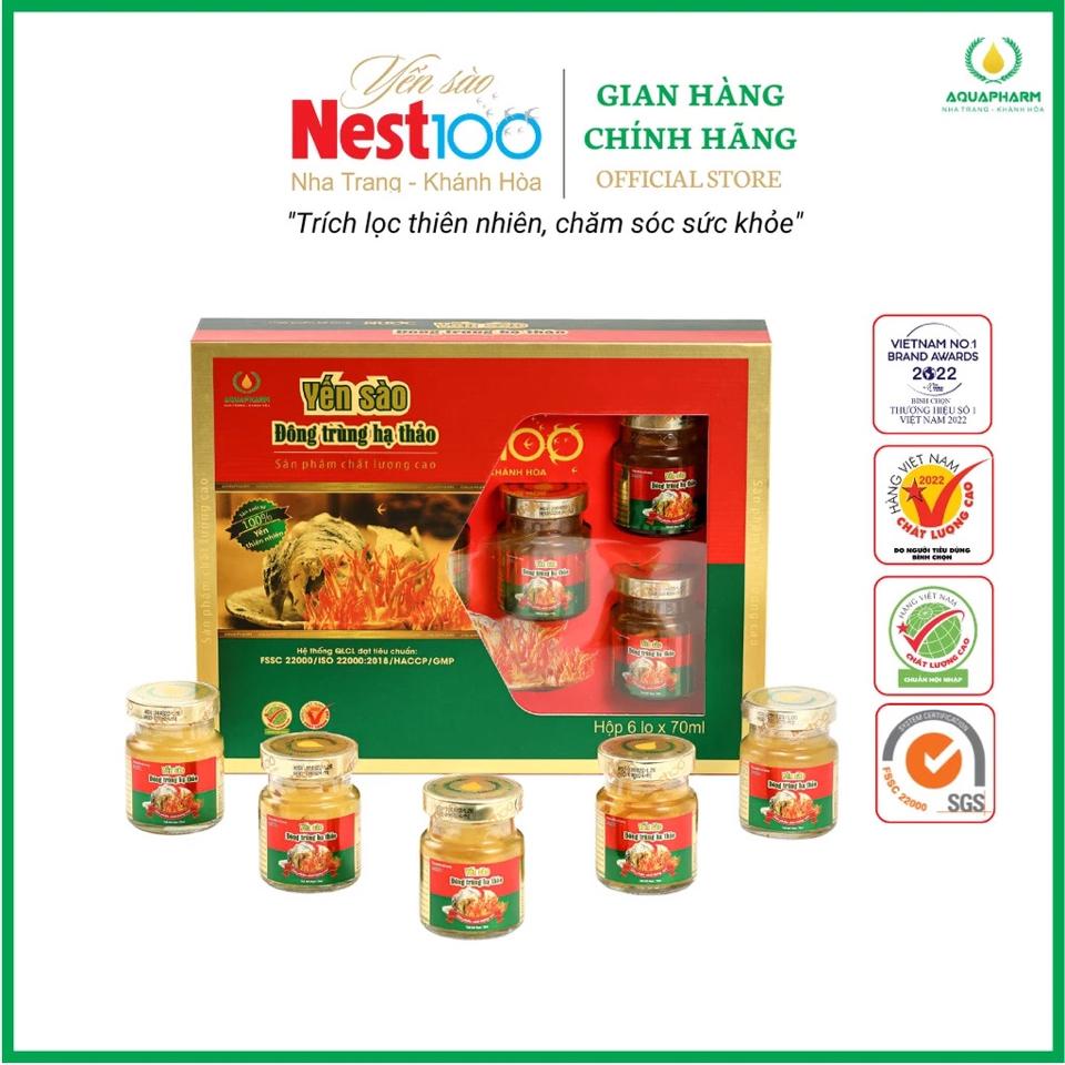 Yến Sào Đông Trùng Hạ Thảo-Hộp 6 lọ-duoc-ban-tai-HẬU HOÀNG STORE