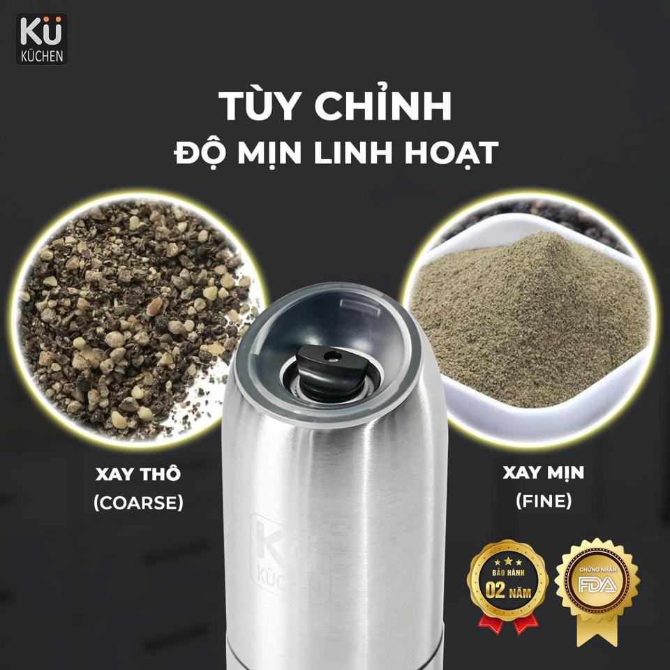 Máy Xay Tiêu ,Muối Tự Động KUCHEN KYMQ-63B-duoc-ban-tai-HẬU HOÀNG STORE