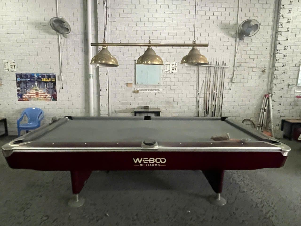 Bàn lỗ 9019 Weboo nhập trung gỗ đỏ-duoc-ban-tai-BILLIARD Hoàng Dũng