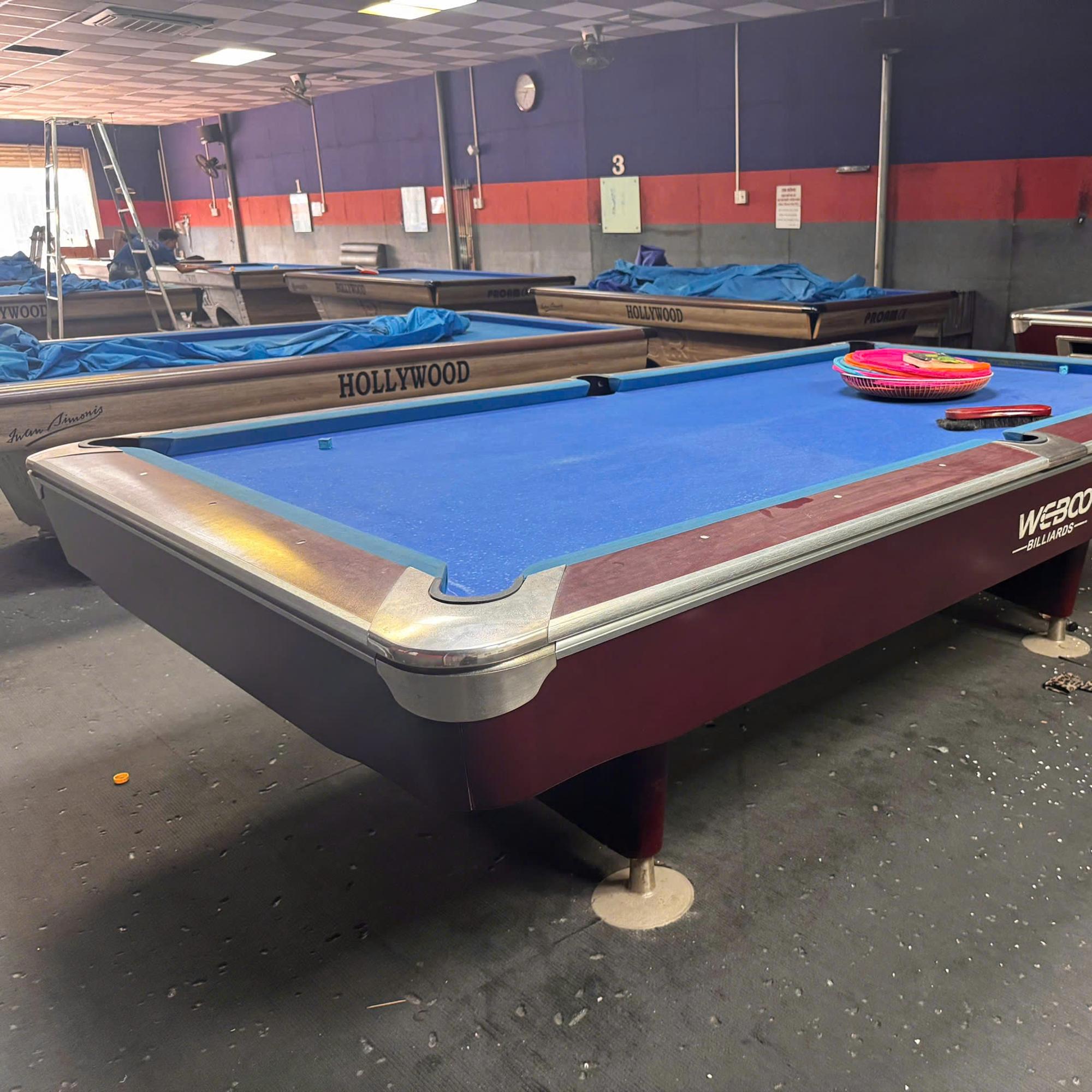 Bàn lỗ 9019 Weboo nhập trung gỗ đỏ-duoc-ban-tai-BILLIARD Hoàng Dũng