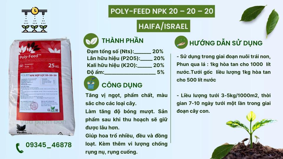 NPK 20-20-20 Te Haifa Israel-duoc-ban-tai-Siêu Thị Phân Bón Chú Giáo