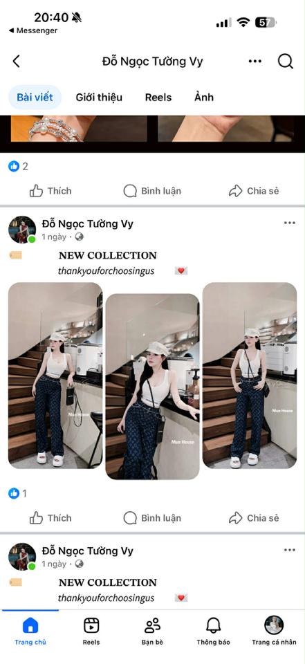 Set áo 2s trắng + quần levj xanh-duoc-ban-tai-Do Ngoc Tuong Vy Store