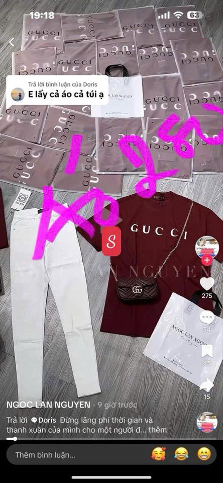 Áo thun gucci đỏ-duoc-ban-tai-Do Ngoc Tuong Vy Store