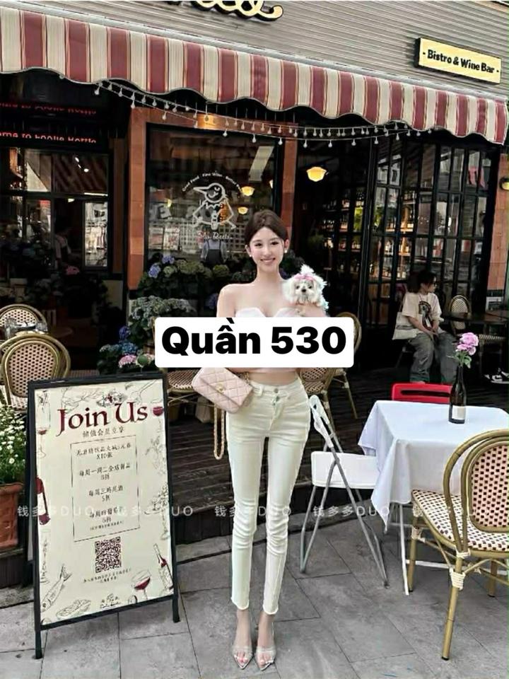 Quần jean trắng độn hông-duoc-ban-tai-Do Ngoc Tuong Vy Store