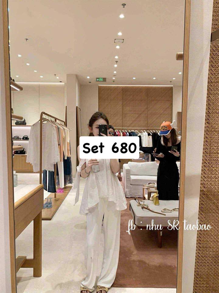 Set lệch vai buộc nơ trắng-duoc-ban-tai-Do Ngoc Tuong Vy Store