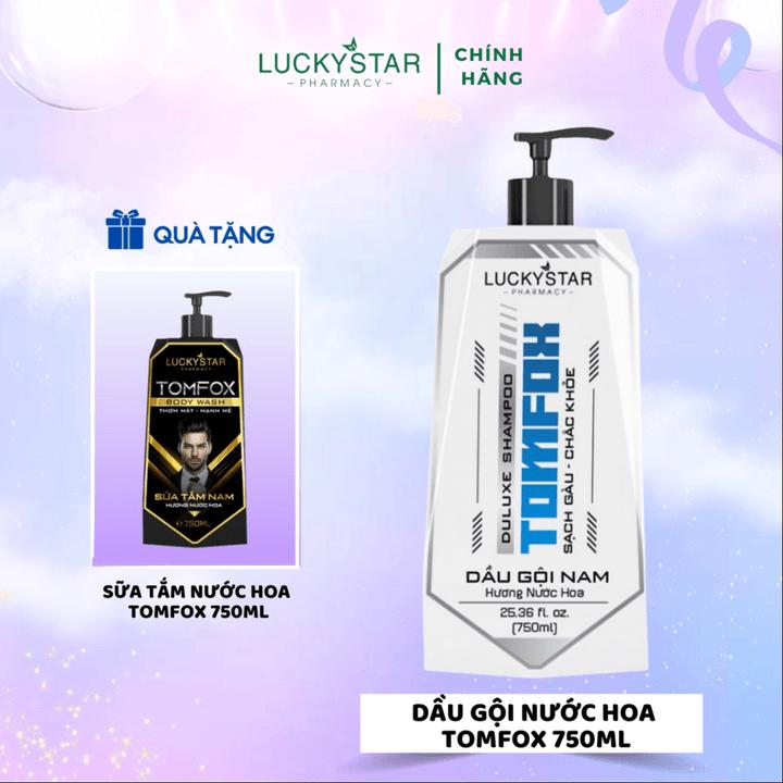 DẦU GỘI NƯỚC HOA NAM CAO CẤP TOMFOX 750ML (Khuyến mãi: tặng SỮA TẮM NƯỚC HOA TOMFOX 750ml)-duoc-ban-tai-CÔNG TY TNHH PHÚC HIỀN