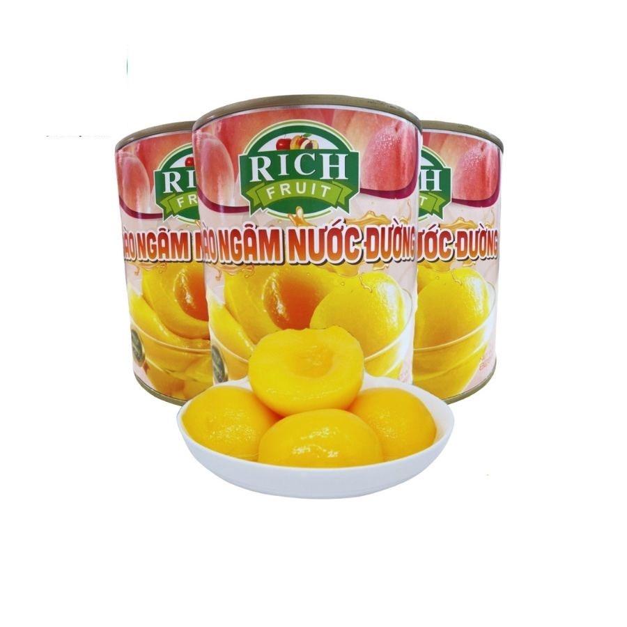 ĐÀO NGÂM NƯỚC ĐƯỜNG RICH 825GR/LON-duoc-ban-tai-CÔNG TY TNHH PHÚC HIỀN