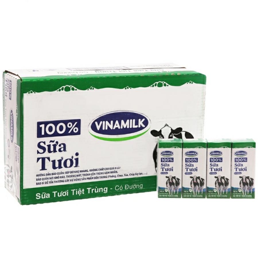 Thùng Sttt Vinamilk có đường hộp 180ml-duoc-ban-tai-HKD CỬA HÀNG DIỆU THƯ