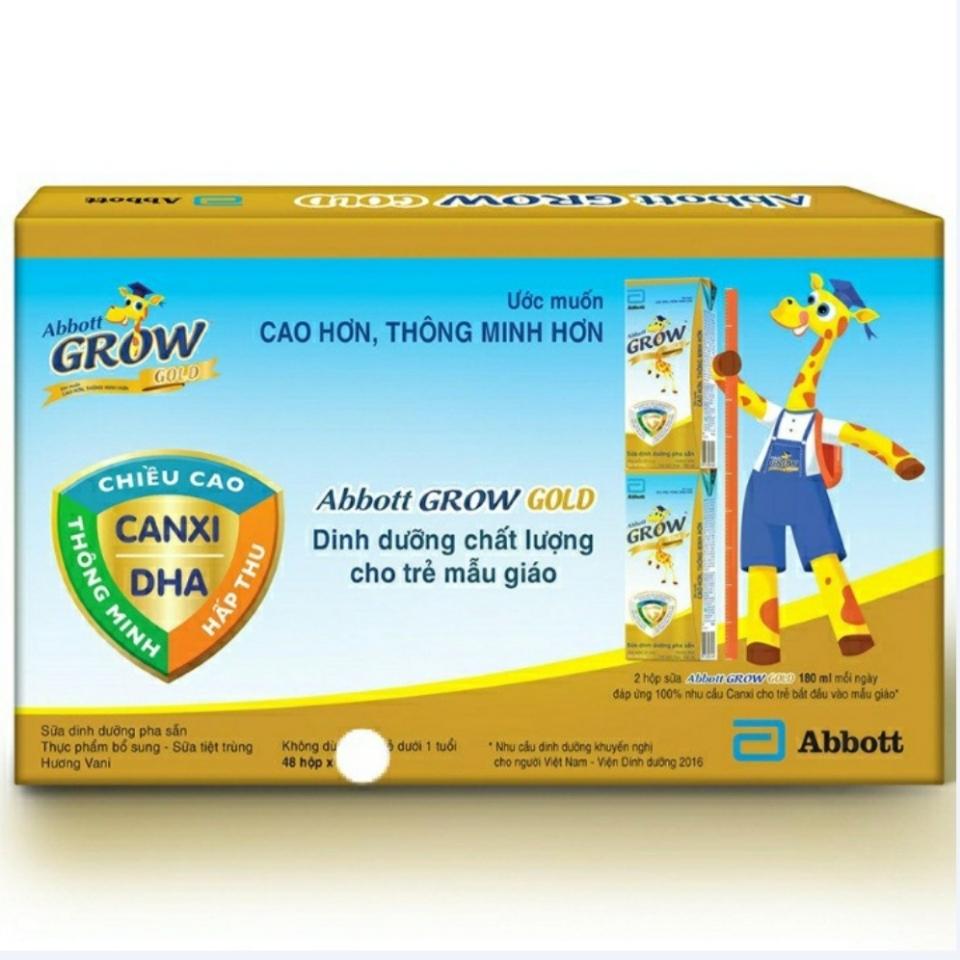 Thùng Sbps Abbott GROW Gold hộp 110ml-duoc-ban-tai-HKD CỬA HÀNG DIỆU THƯ