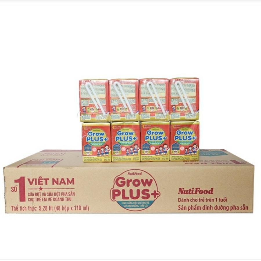 Sbps Grow plus+ đỏ hộp 110ml, Nutifood-duoc-ban-tai-HKD CỬA HÀNG DIỆU THƯ