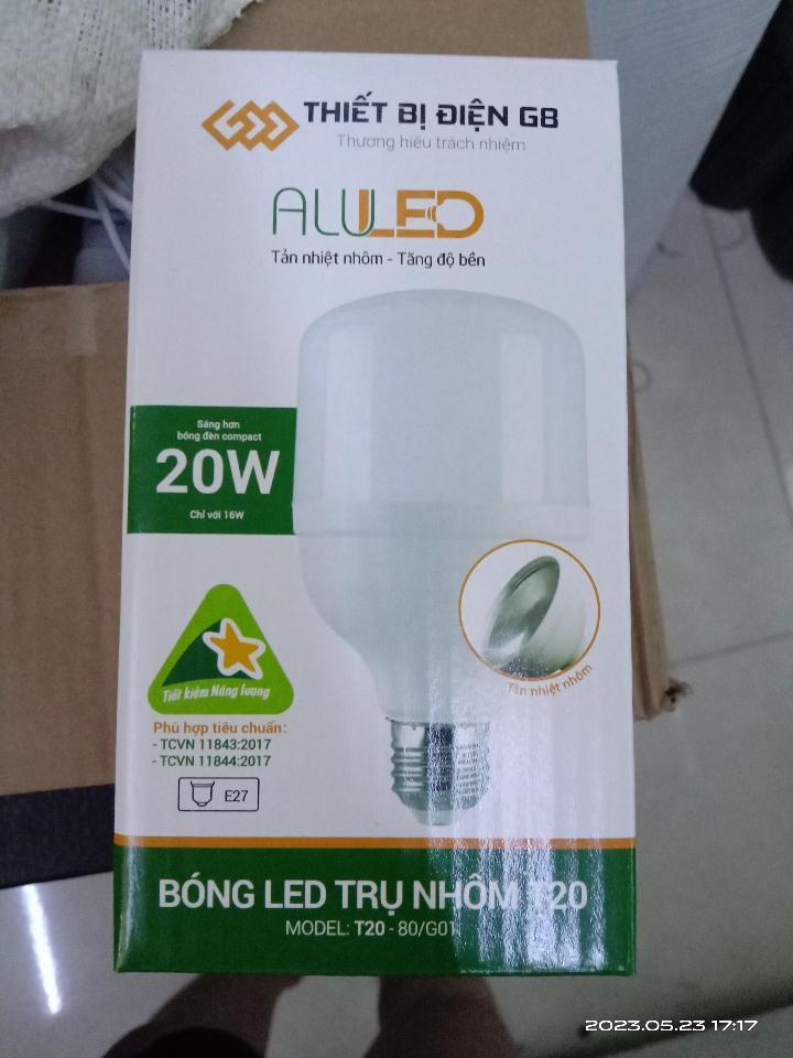 Bóng led trụ nhôm T20-20w-duoc-ban-tai-Điện máy Hải Anh