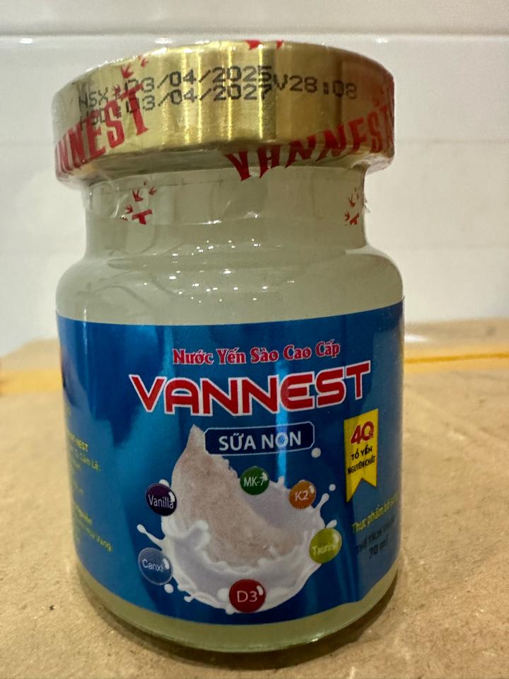 Lọ Vannest Sữa Non 40%-duoc-ban-tai-NPP BẢO CHÂU HP PHÂN PHỐI YẾN SÀO CAO CẤP SUNNEST MONNEST