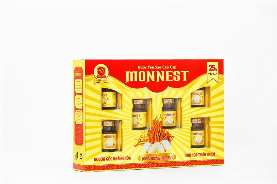 Hộp quà ĐTHT Monnest 25% Yến-duoc-ban-tai-NPP BẢO CHÂU HP PHÂN PHỐI YẾN SÀO CAO CẤP SUNNEST MONNEST