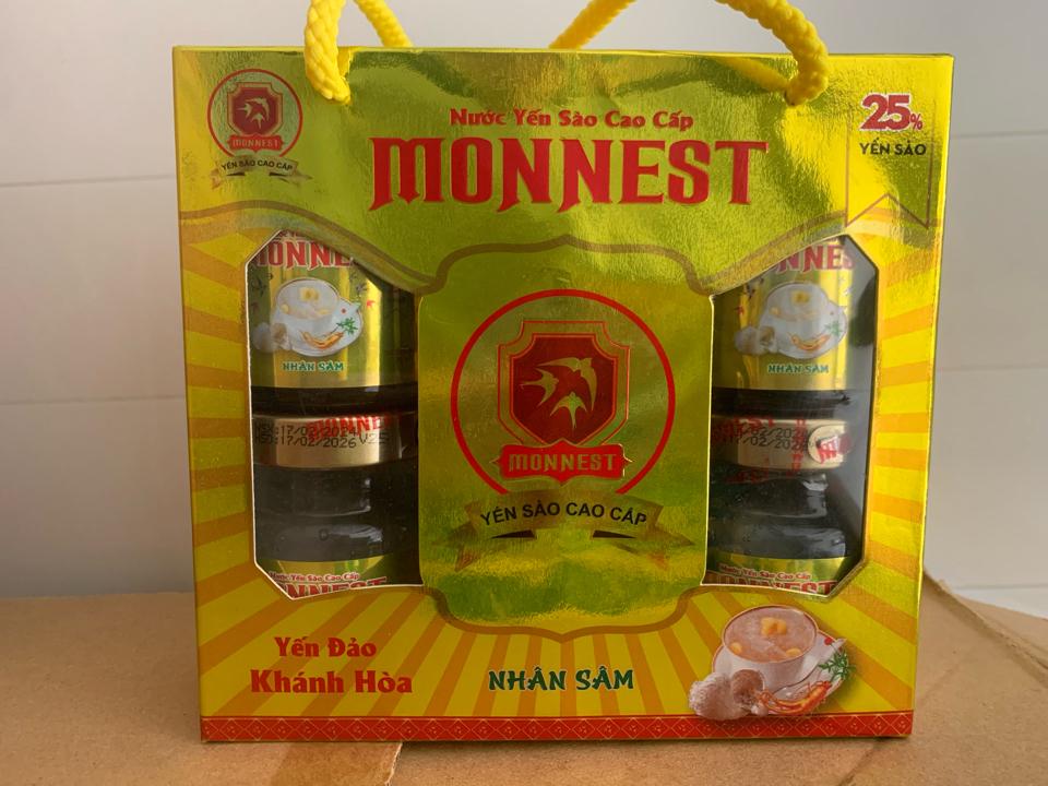Lốc Yến Sào nhân Sâm Monnest 25% Yến-duoc-ban-tai-NPP BẢO CHÂU HP PHÂN PHỐI YẾN SÀO CAO CẤP SUNNEST MONNEST