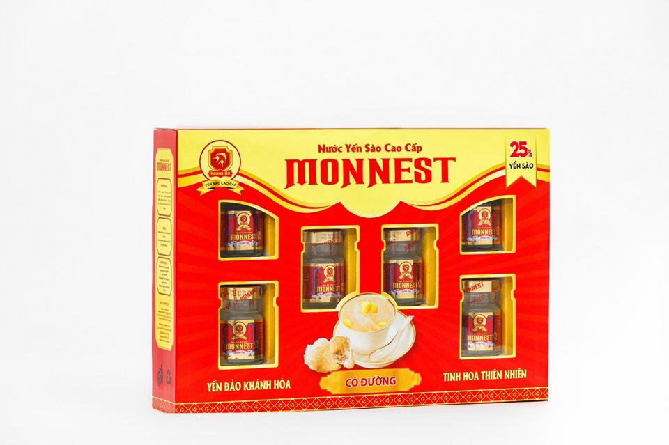 Hộp quà đường Monnest 25% -duoc-ban-tai-NPP BẢO CHÂU HP PHÂN PHỐI YẾN SÀO CAO CẤP SUNNEST MONNEST