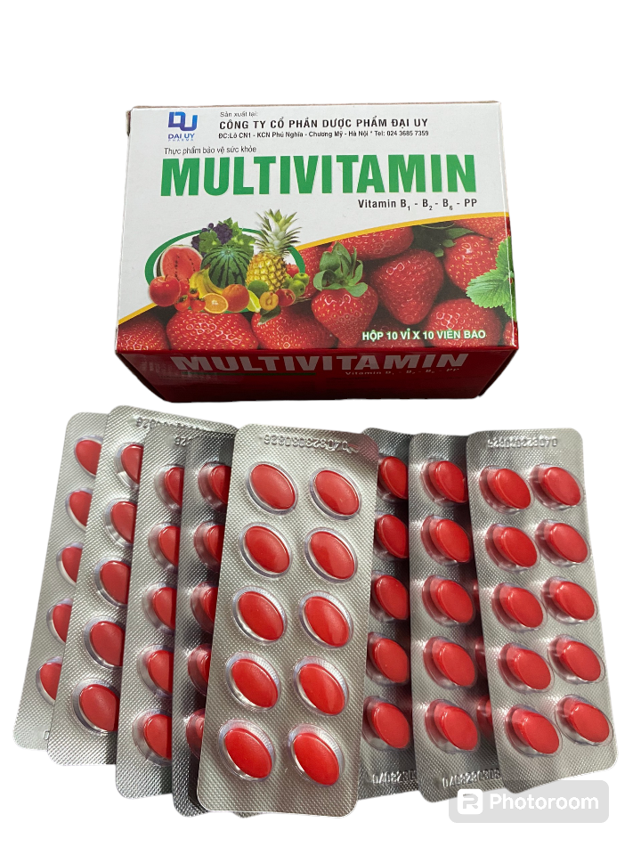.Multi vitamin(100v) Đỏ -duoc-ban-tai-💊 Đóng Toa  (Ship cod toàn quốc) 💊