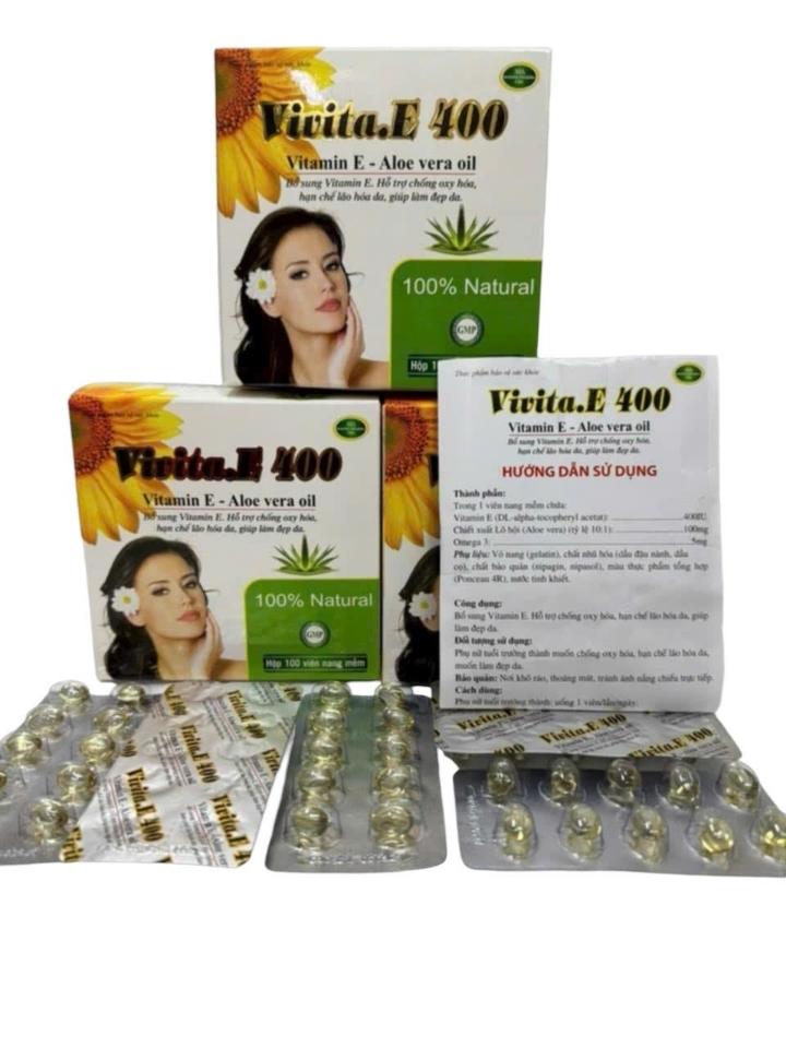. Vitamin E 100 viên cô gái -duoc-ban-tai-💊 Đóng Toa  (Ship cod toàn quốc) 💊