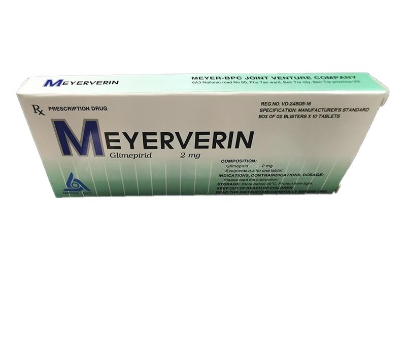 Meyerverin -Glimepirid 2mg(20 viên)-duoc-ban-tai-💊 Đóng Toa  (Ship cod toàn quốc) 💊