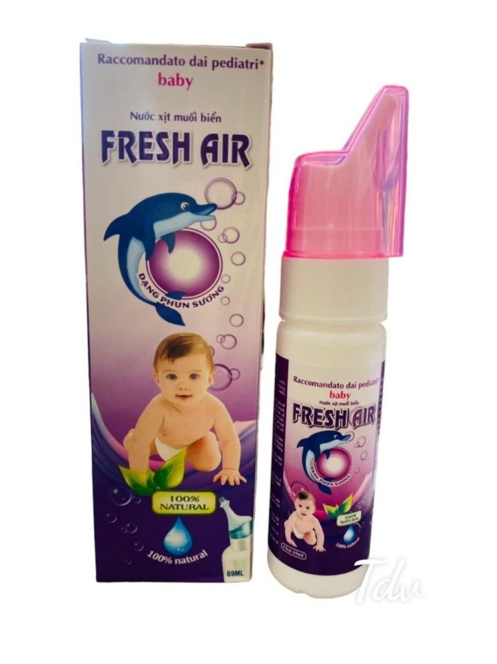 🔹Xịt mũi Tím fresh air -duoc-ban-tai-💊 Đóng Toa  (Ship cod toàn quốc) 💊