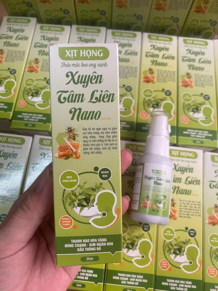 .Xịt xuyên tâm liên xanh lá -duoc-ban-tai-💊 Đóng Toa  (Ship cod toàn quốc) 💊
