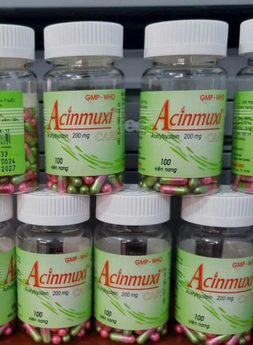 Acinmuxi+acetylcystein  200mg-duoc-ban-tai-💊 Đóng Toa  (Ship cod toàn quốc) 💊
