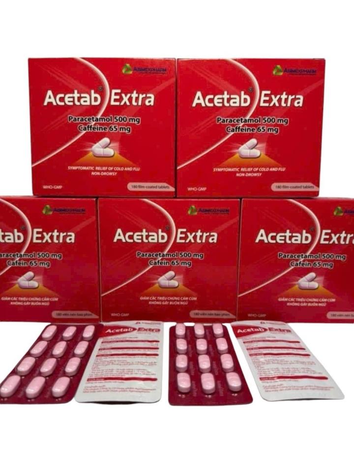 Acetab extra ( paracetamol+ cafein) 🔸-duoc-ban-tai-💊 Đóng Toa  (Ship cod toàn quốc) 💊
