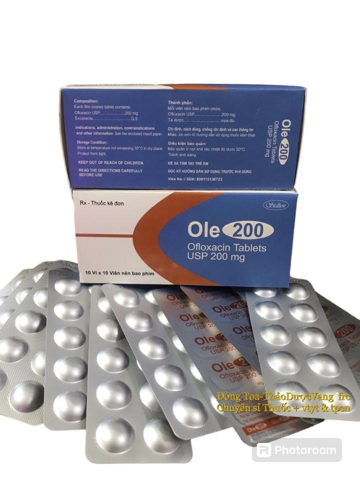 . Ole  200 ( ofloxacin 200mg/100v) -duoc-ban-tai-💊 Đóng Toa  (Ship cod toàn quốc) 💊