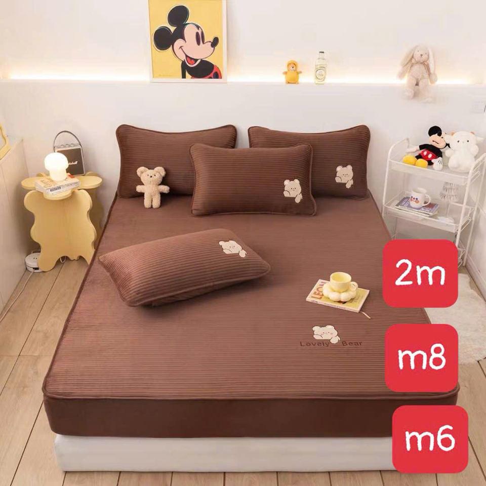 Ga gối nỉ Trần 180x200 tăm gấu-duoc-ban-tai-VINHTÂM MEDIA MART