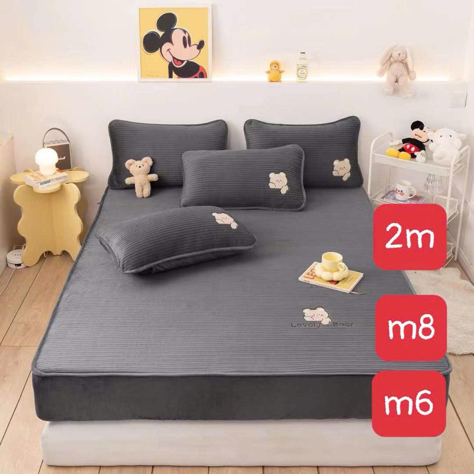 Ga gối nỉ Trần 180x200 tăm gấu-duoc-ban-tai-VINHTÂM MEDIA MART