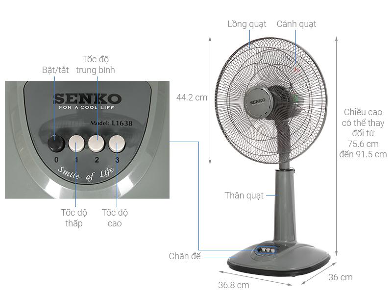 Quạt lửng Senko 3 cánh L1638 47W-duoc-ban-tai-VINHTÂM MEDIA MART
