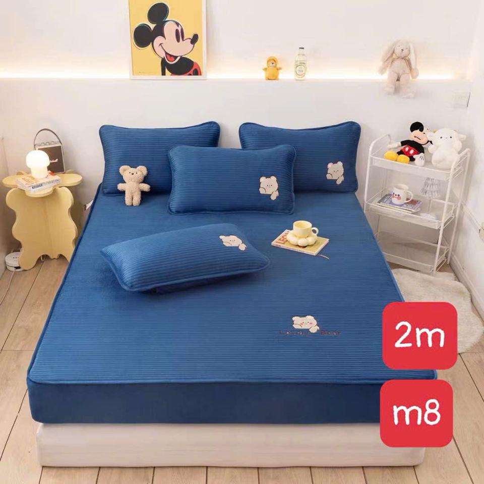Ga gối nỉ Trần 180x200 tăm gấu-duoc-ban-tai-VINHTÂM MEDIA MART