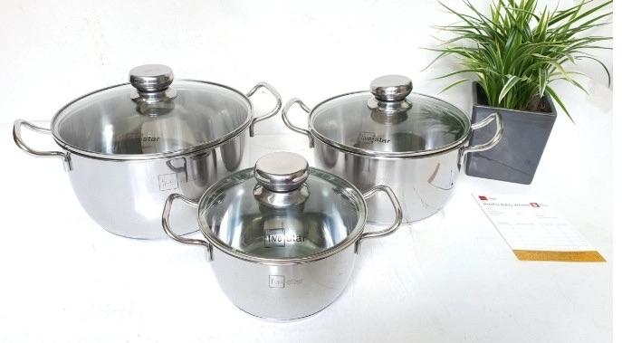 Bộ nồi five star 3 cái đáy từ vung kính-duoc-ban-tai-VINHTÂM MEDIA MART