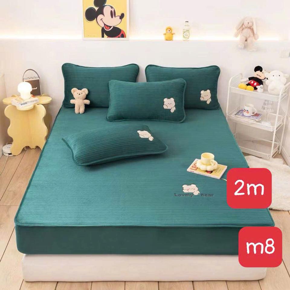 Ga gối nỉ Trần 180x200 tăm gấu-duoc-ban-tai-VINHTÂM MEDIA MART