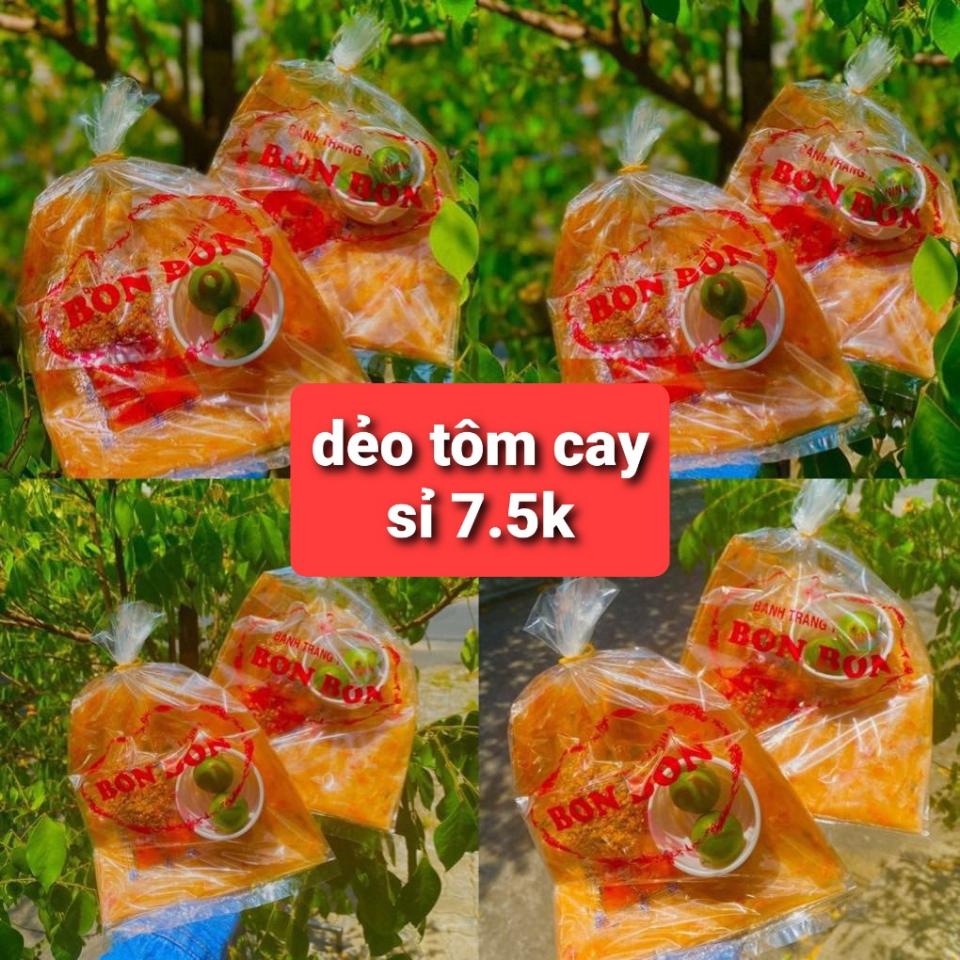 Dẻo tôm cay-duoc-ban-tai-Ăn Vặt Mẹ Tít - Bánh Tráng Tây Ninh BonBon