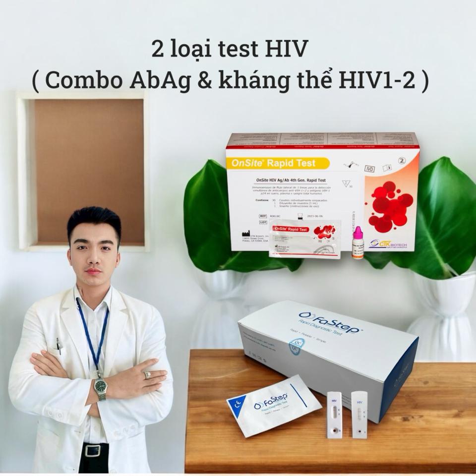 2 Loại Test HIV ( AbAg & HIV1-2 )-duoc-ban-tai-Y TẾ & SỨC KHOẺ