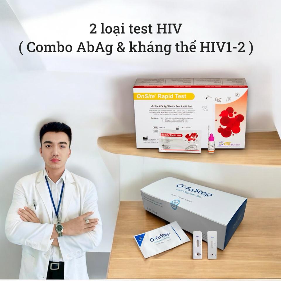 2 Loại Test HIV ( AbAg & HIV1-2 )-duoc-ban-tai-Y TẾ & SỨC KHOẺ