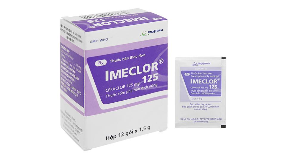 Imeclor 125 (Cefaclor 125mg) H/12g IMP-duoc-ban-tai-CÔNG TY TNHH DƯỢC PHẨM THÁI PHÚC AN