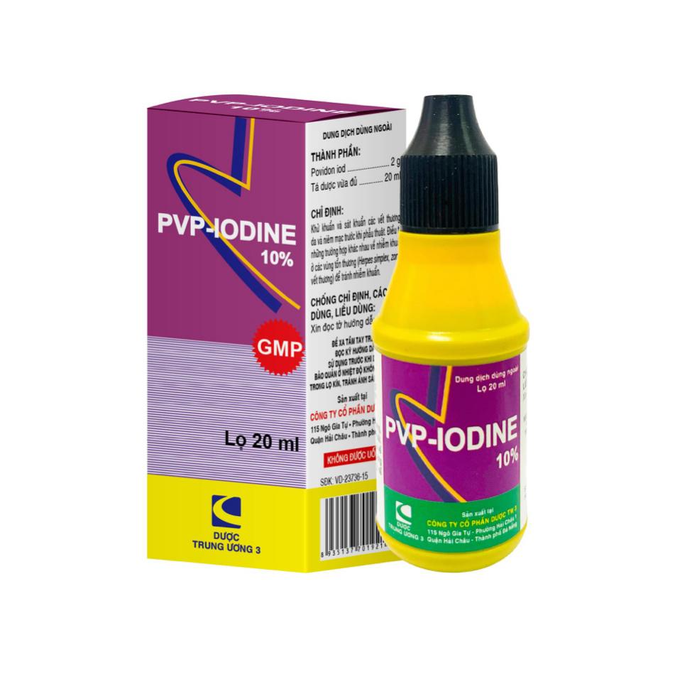 Pvp-Iodine (povidon)  10% C/20ml TW3-duoc-ban-tai-CÔNG TY TNHH DƯỢC PHẨM THÁI PHÚC AN