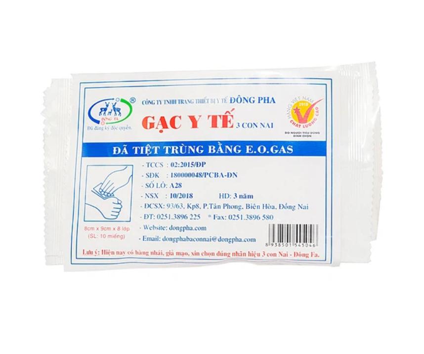 Gạc tiệt trùng 5x6cm Đông Fa-duoc-ban-tai-CÔNG TY TNHH DƯỢC PHẨM THÁI PHÚC AN