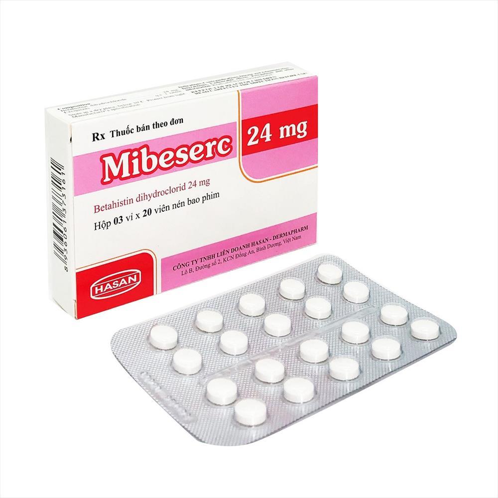 Mibeserc 24 (Betahistin 24mg) H/60v Hasan-duoc-ban-tai-QUẦY THUỐC MỸ AN 2