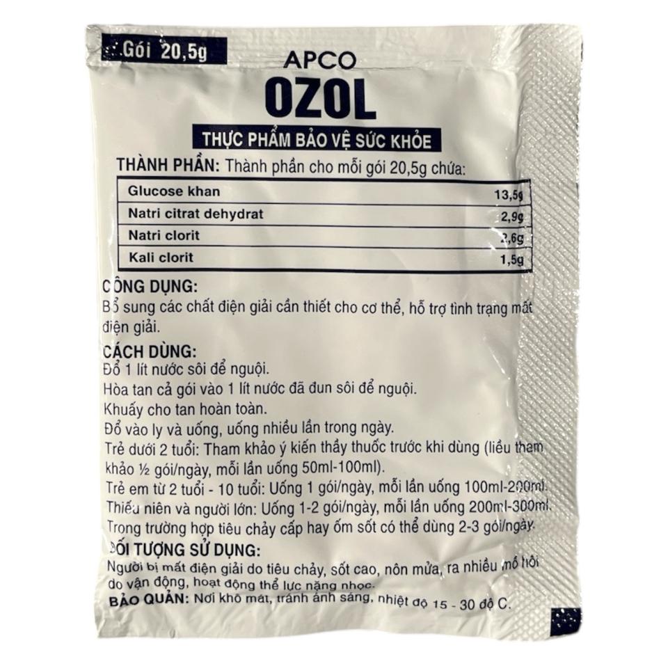 Orezol (gói) T/100 gói apco-duoc-ban-tai-CÔNG TY TNHH DƯỢC PHẨM THÁI PHÚC AN