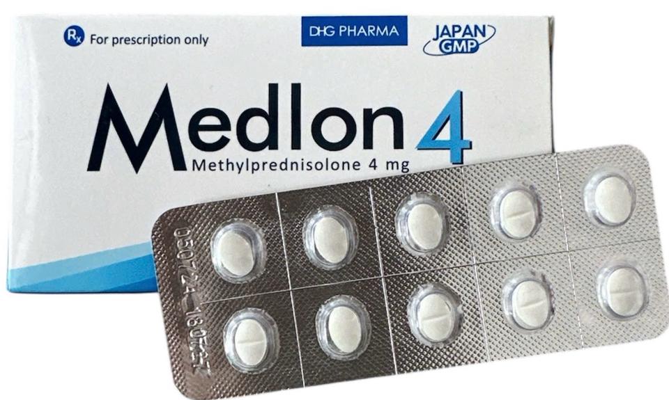 Medlon 4 (Methyl 4mg) H/100v DHG-duoc-ban-tai-CÔNG TY TNHH DƯỢC PHẨM THÁI PHÚC AN