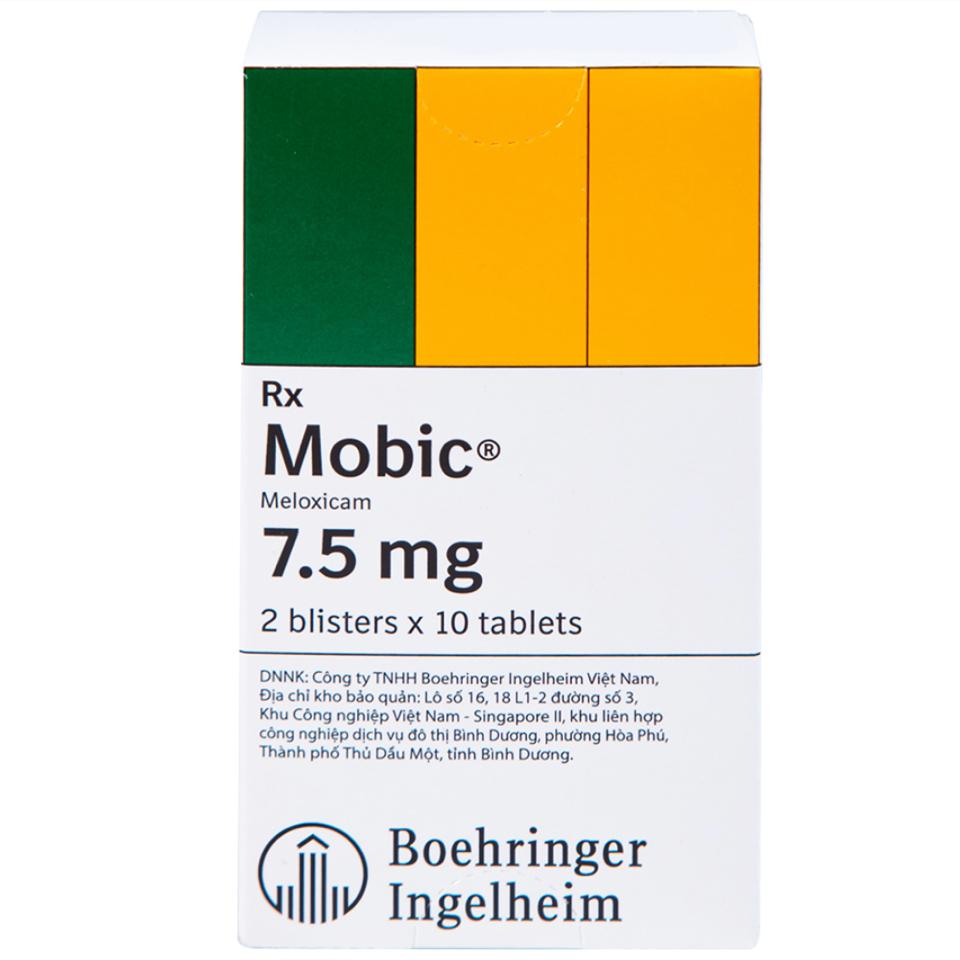 Mobic 7.5 (Meloxicam 7.5mg) H/20v (Nhập)-duoc-ban-tai-QUẦY THUỐC MỸ AN 2