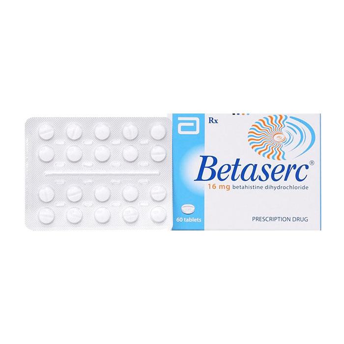 Betaserc 16 (Betahistine 16mg) H/60v Abbott-duoc-ban-tai-CÔNG TY TNHH DƯỢC PHẨM THÁI PHÚC AN