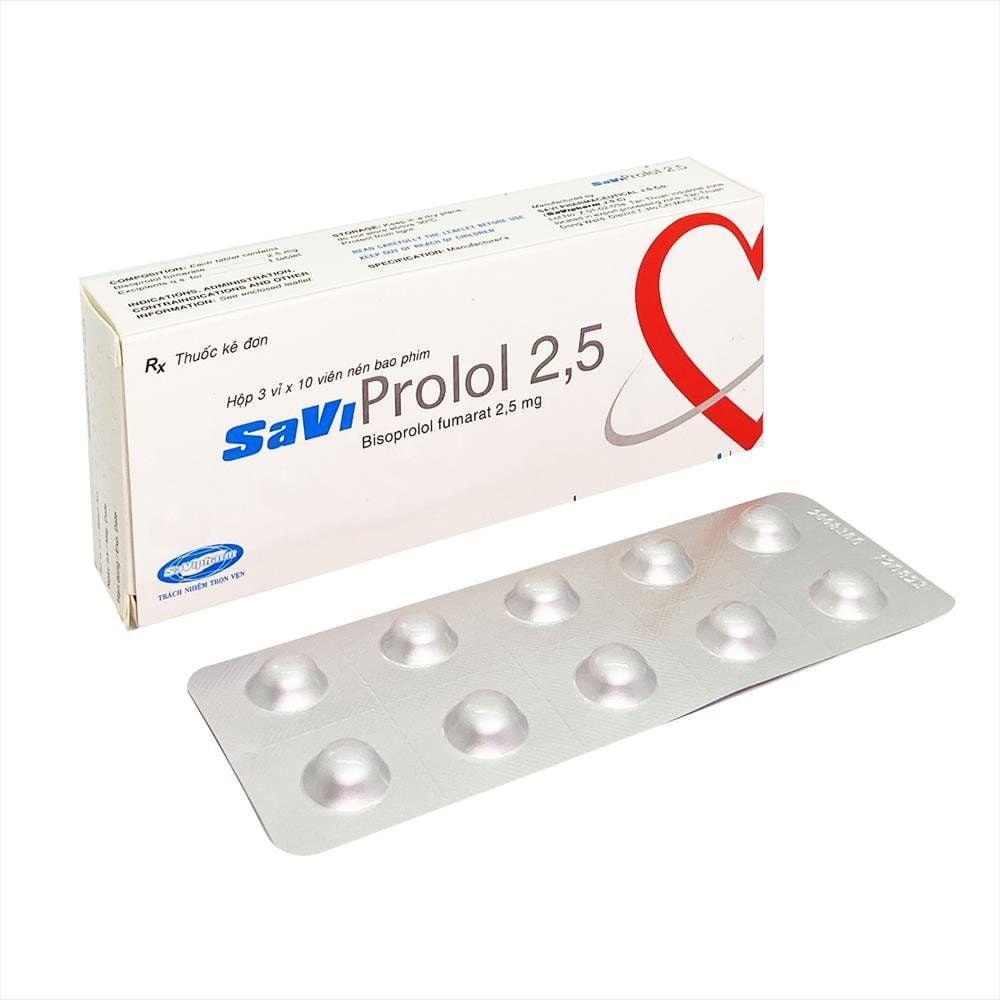Savi Prolol 2,5 H/30v Savipharm-duoc-ban-tai-CÔNG TY TNHH DƯỢC PHẨM THÁI PHÚC AN